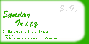 sandor iritz business card
